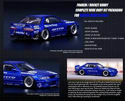 Nissan Silvia S13 V2 Pandem Rocket Bunny, blue metallic