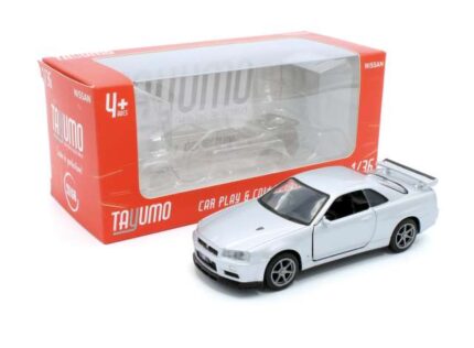 1/36 Nissan GTR-R34 V-Spec II, silver