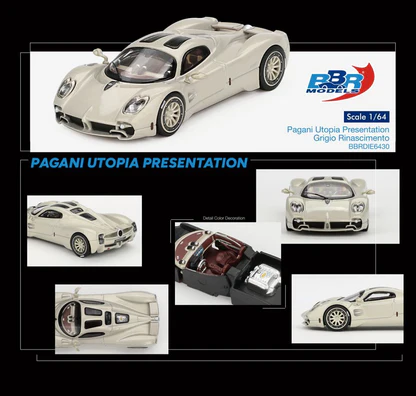 1/64 2023 Pagani Utopia Presentation Grigio Rinascimento