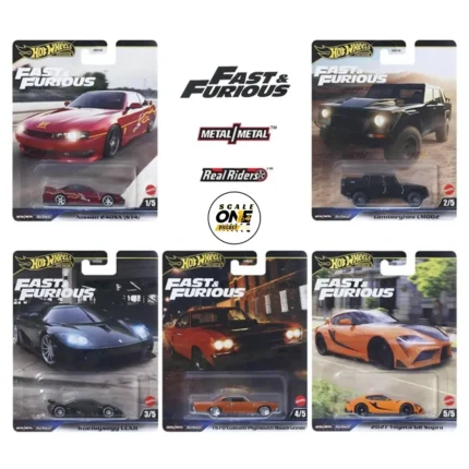 1/64 Fast & the Furious Assortment of 5pcs
