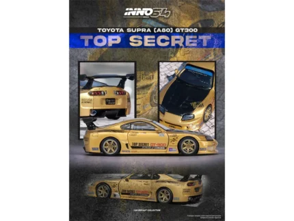 1/64 Toyota Supra (A80) Top Secret GT300, gold