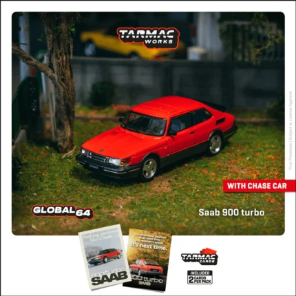 1/64 Saab 900 Turbo, red