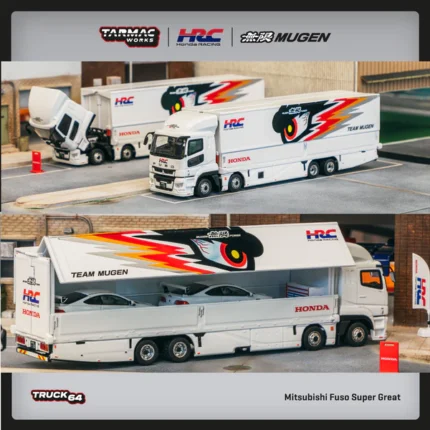 1/64 Mitsubishi Fuso Super Great, *TEAM MUGEN*, white