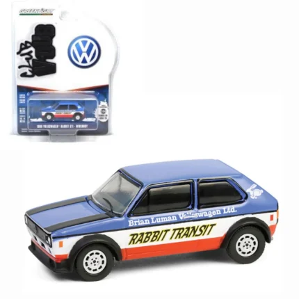 1/64 1980 Volkswagen Rabbit GTI Widebody â€“Rabbit Transit *Club Vee-Dub Series 20*, blue/white/red