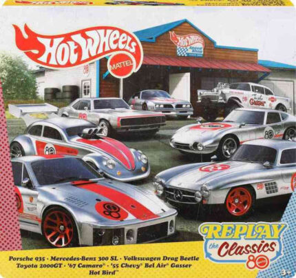 Hot Wheels: 1:64 Silver Series – Mattel 80 Anniversary Edition Set of 7