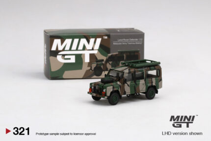 1:64 Malaysia Exclusive Land Rover Defender 110, green/grey Malaysian Army "Harimau Belang"